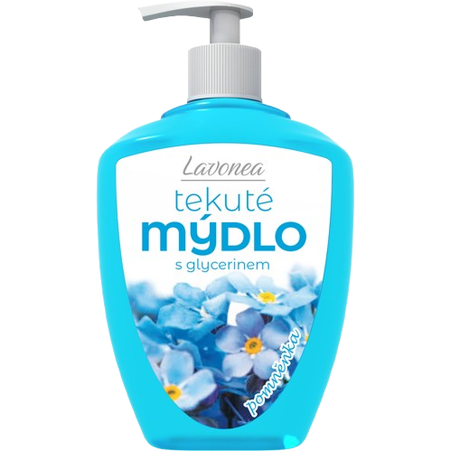LAVONEA tekuté mýdlo 500ml Pomněnka s dávkovačem