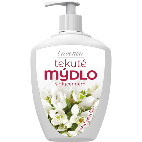 LAVONEA tekuté mýdlo 500ml Sněženka s dávkovačem