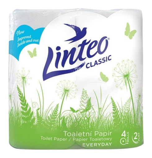 Linteo classic toaletní papír 2vrstvý (4ks)