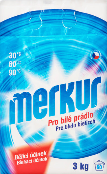 Merkur prací prášek pro bílé prádlo 3kg/60PD