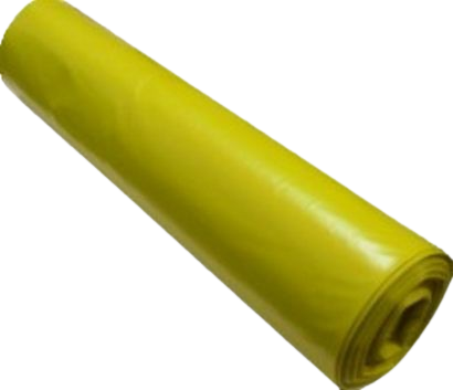Mikrotenové pytle na odpad 120l, 50ks/role, 20my, 70x110cm, žluté