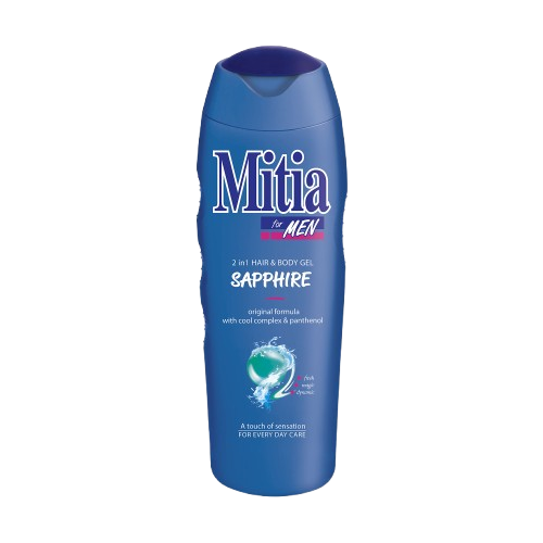 Mitia for men 2v1 sprchový gel, 400ml Sapphire