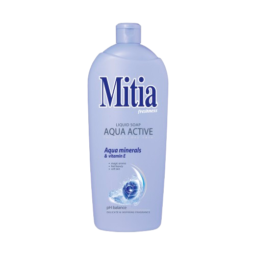 Mitia tekuté mýdlo 1l Aqua active