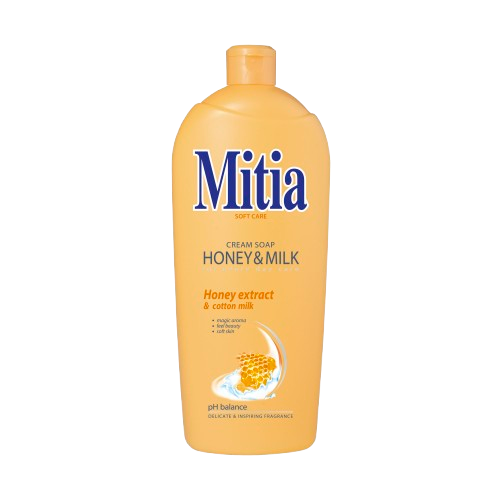 Mitia tekuté mýdlo 1l Honey&Milk