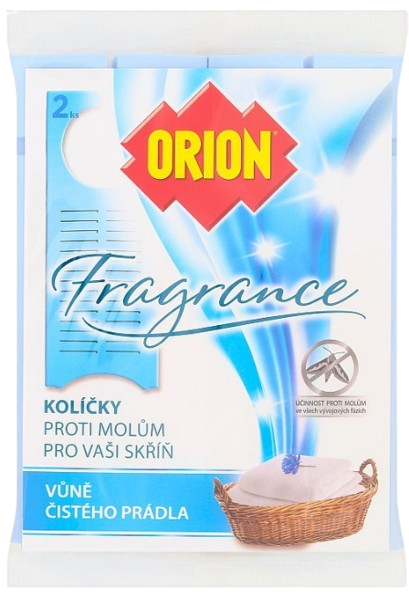 ORION fragrance kolíček proti molům - čisté prádlo 2ks