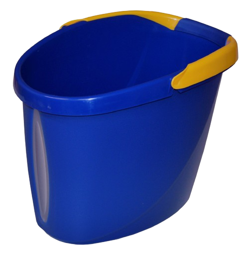 Oválný kbelík 12l modro/žlutý