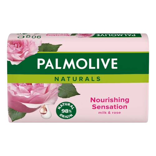 PALMOLIVE mýdlo Mléko&Růže 90g růžové