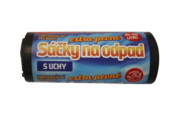 Pytel na odpad LDPE 35, 60l, 10ks/role, univerzální s uchy