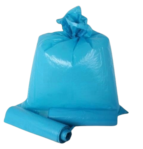 Pytle na odpad LDPE 240l, 5ks/role, 80my, 100x120cm, modré