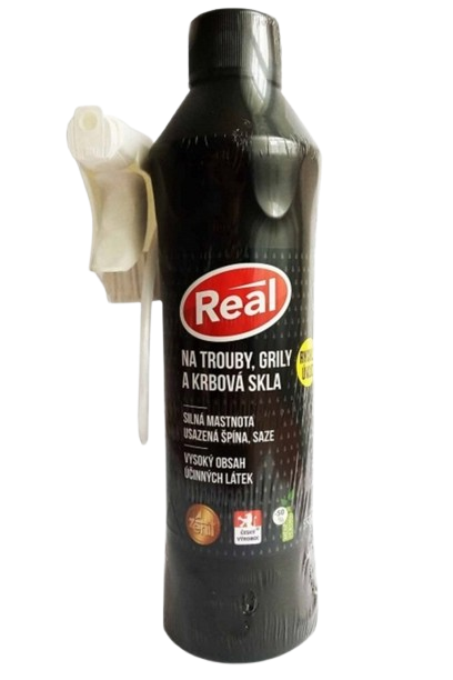 Real čistič trub, grilů a na krbová skla 550g