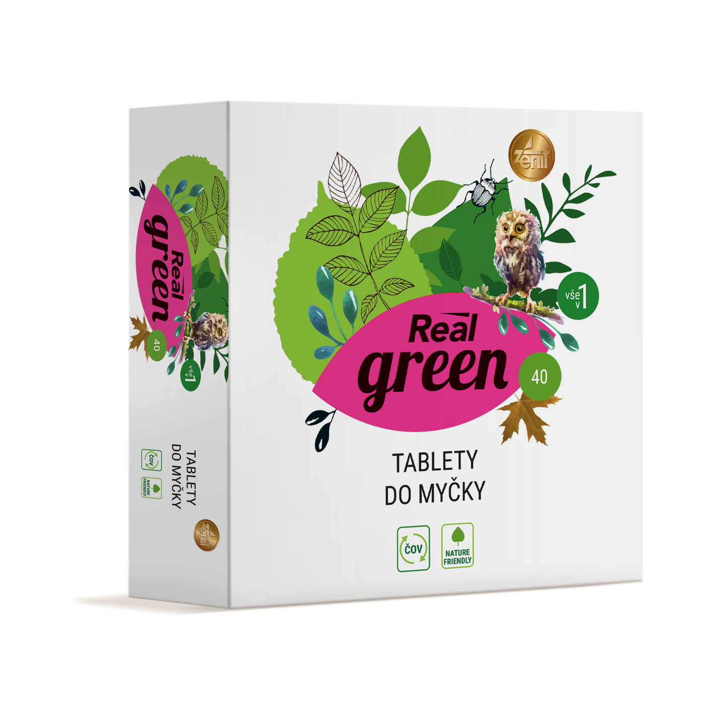 Real green tablety do myčky 40ks