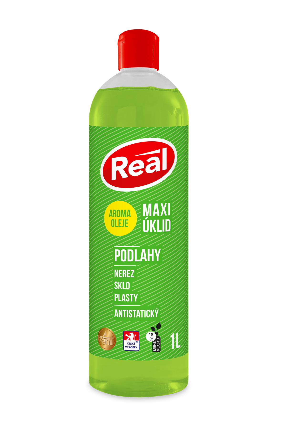 Real maxi úklid, mytí povrchů 1l s aroma oleji, antistatický