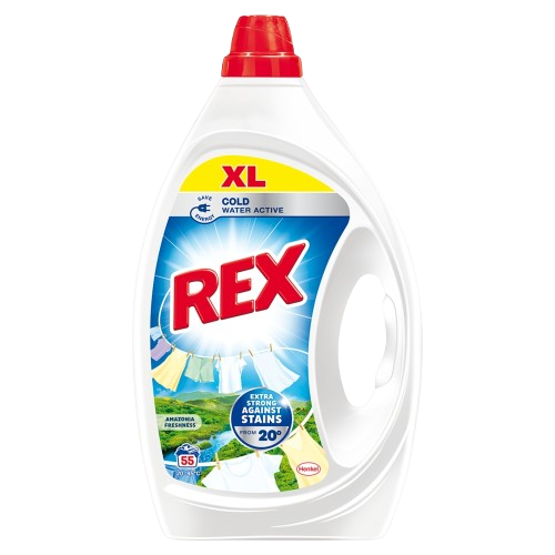 REX prací gel Amazonia Freshness 55PD/2,475L ( na barevné prádlo)