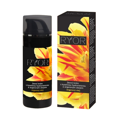 RYOR Denní krém s kyselinou hyaluronovou a arganovým olejem 50ml dávkovač