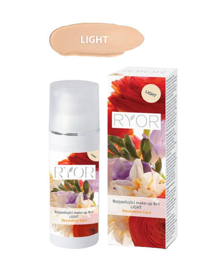 RYOR Rozjasňující make-up 8v1 LIGHT 30ml dávkovač