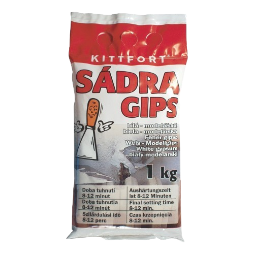 Sádra bílá modelářská 1kg Kittfort