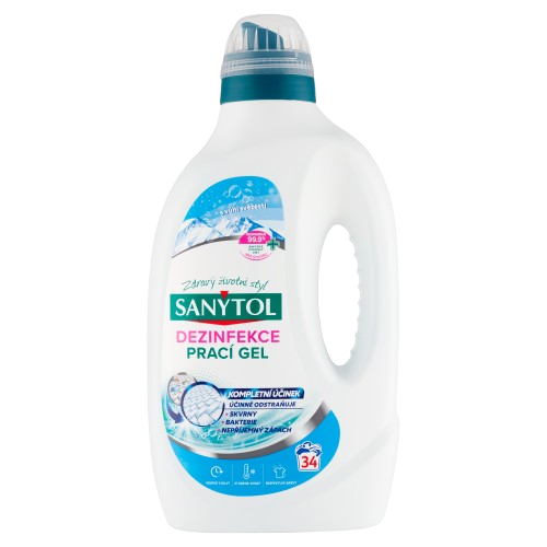 SANYTOL dezinfekční prací gel s vůní svěžesti 34PD/1,7l