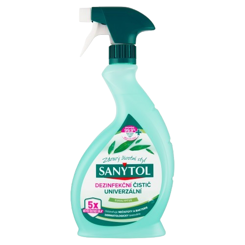 SANYTOL dezinfekční univerzální čistič sprej 500ml Eukalyptus
