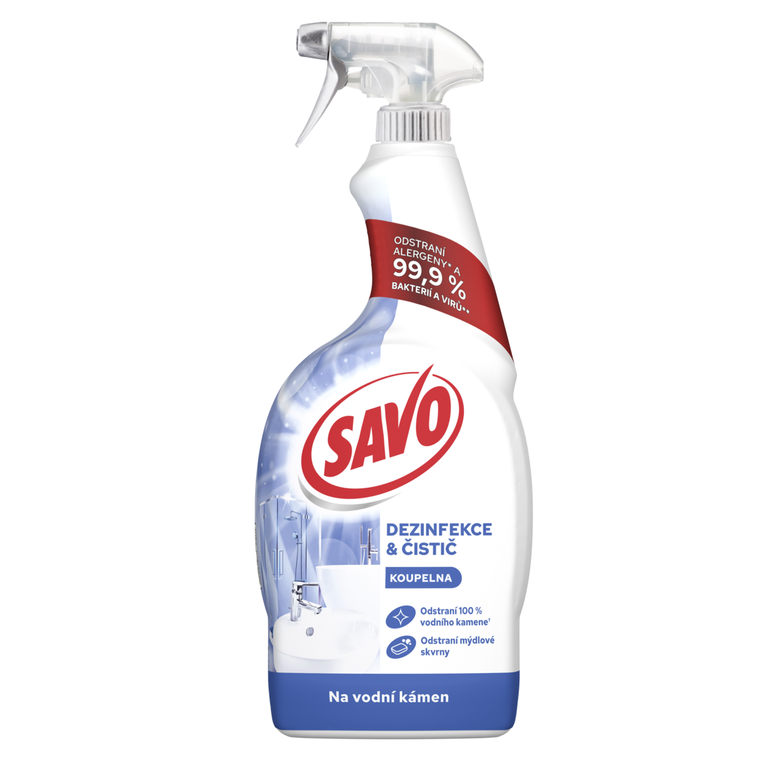 SAVO koupelna sprej na vodní kámen 700ml (bez chloru)