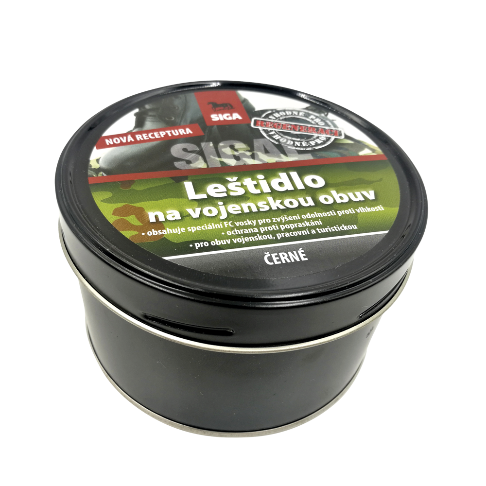 SIGAL Vojenské leštidlo černé 250g