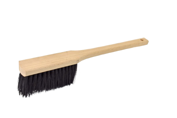 Smetáček textilní, 4 řady, ruční, dřevěný