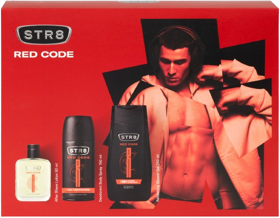 STR8 Red code ASL 50ml + Deo sprej 150ml + Sprchový gel 250ml