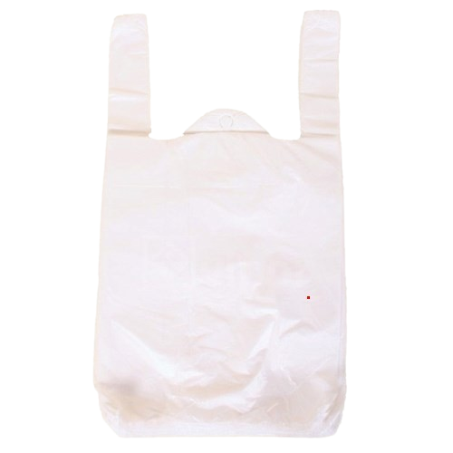 Taška HDPE 4kg, 200ks/blok BÍLÁ, balená - Ekonomy