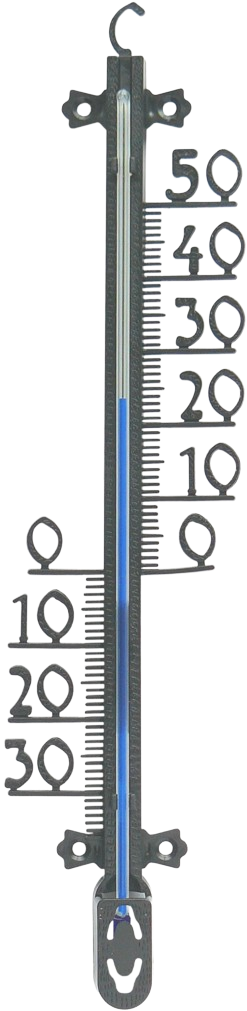 Teploměr venkovní PLAST ČERNÝ 26cm 3101
