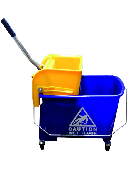 Úklidový vozík Doublebucket 20l+ždímač+držák 40cm+mop 40cm+hůl