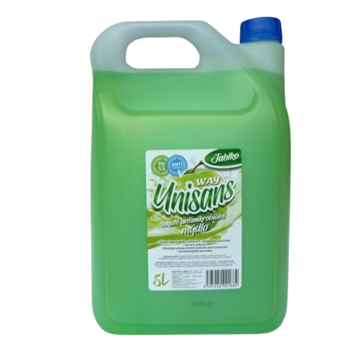 Unisans tekuté mýdlo 5l Jablko antibakteriální Ph 5,5