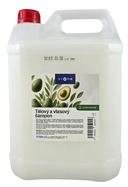 VIONE TĚLOVÝ A VLASOVÝ ŠAMPON 5l avokádo