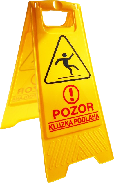 Výstraha-tabule POZOR KLUZKÁ PODLAHA