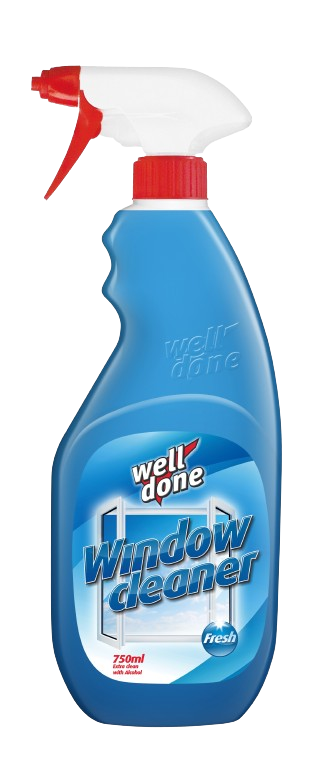 Well Done Čistící prostředek na okna Fresh s rozprašovačem 750ml