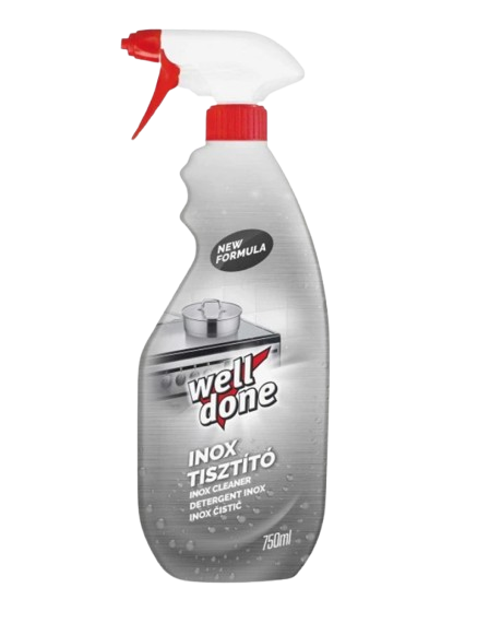 Well Done Inox čistič ploch z nerezavějící oceli s rozprašovačem 750ml
