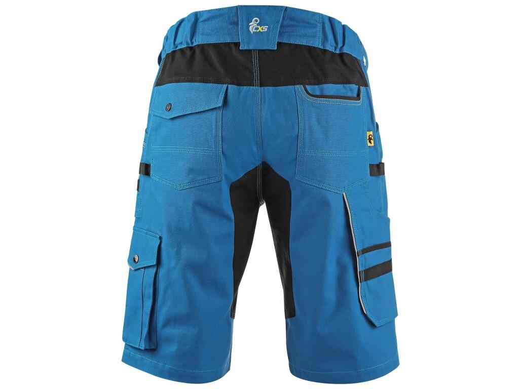 Kraťasy CXS STRETCH pánské středně modré-černé