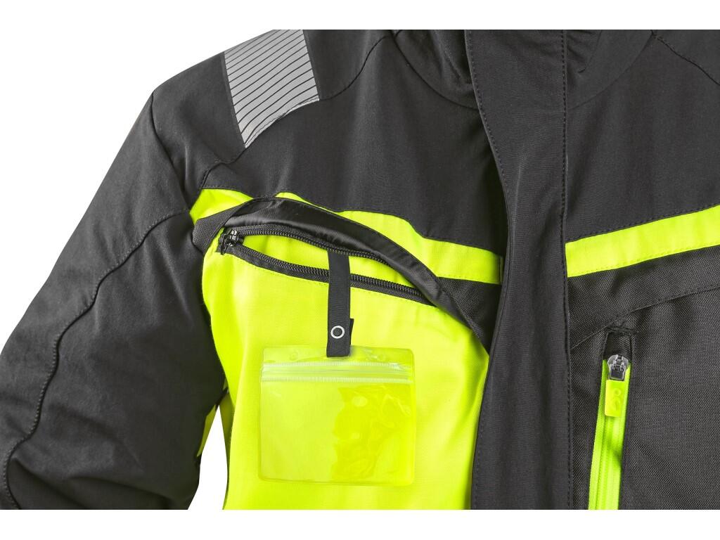 Blůza CXS NAOS HV, pánská, černá-žlutá Hi-Vis, reflexní pruhy