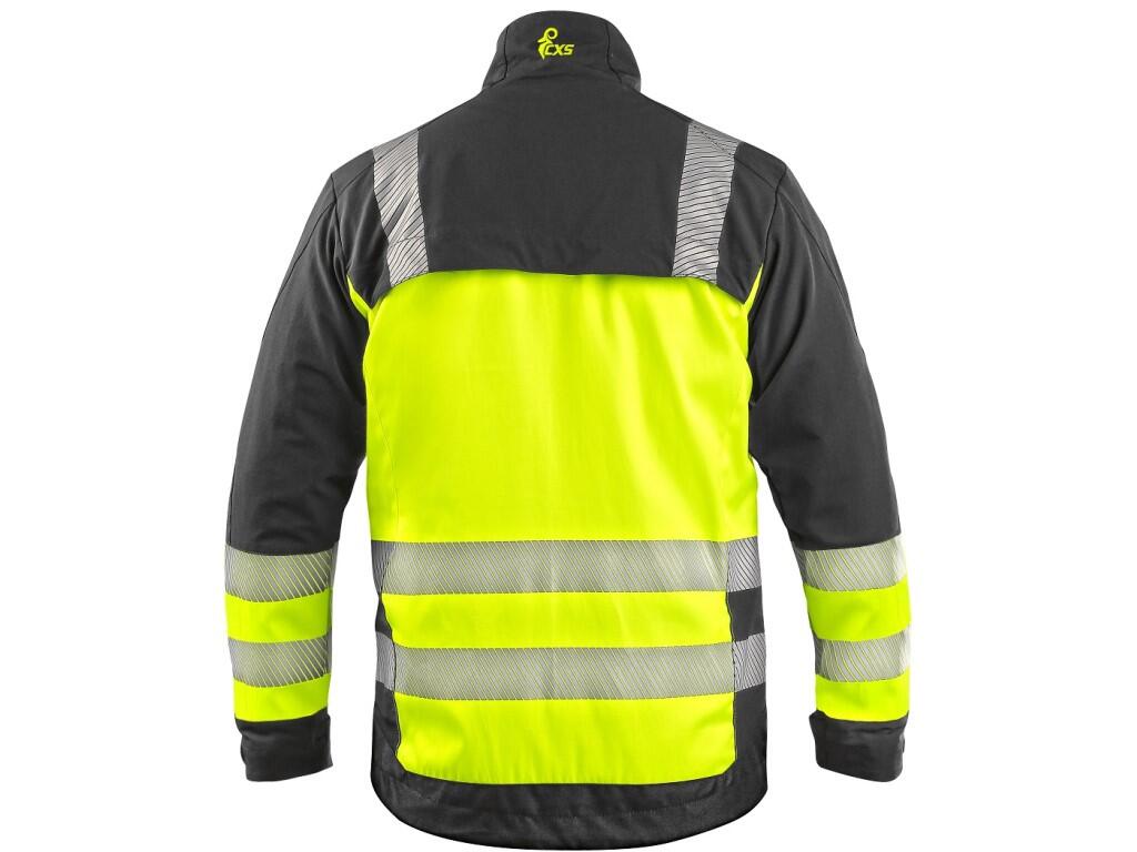 Blůza CXS NAOS HV, pánská, černá-žlutá Hi-Vis, reflexní pruhy