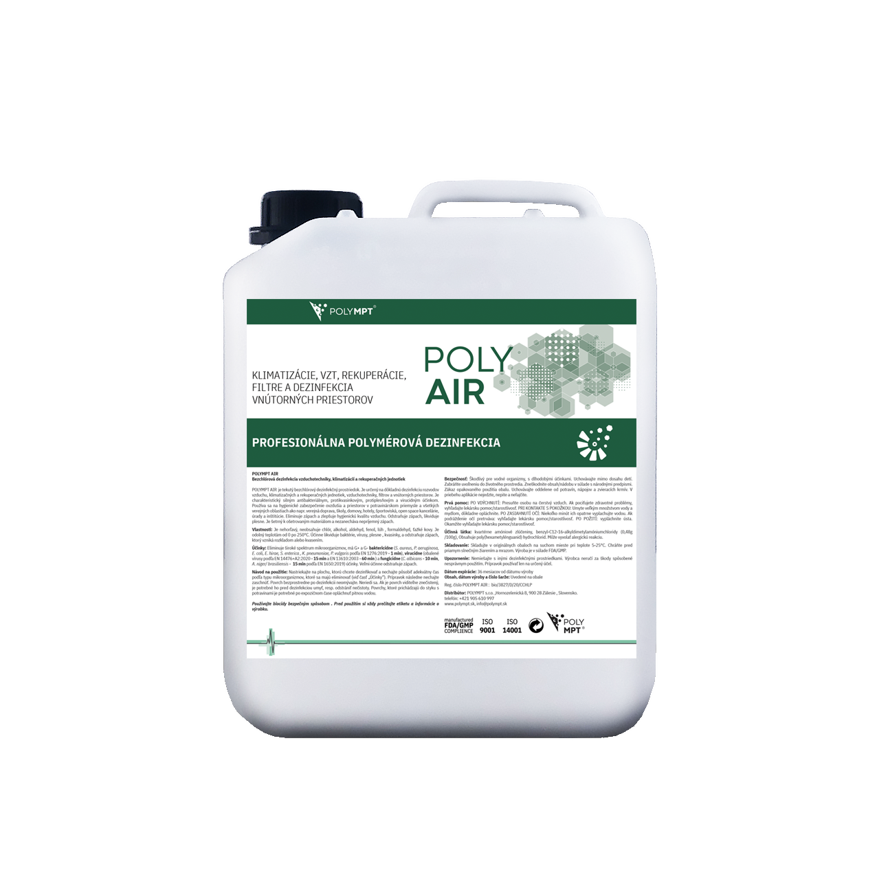 POLY AIR polymerová dezinfekce klimatizace a vzduchotechniky