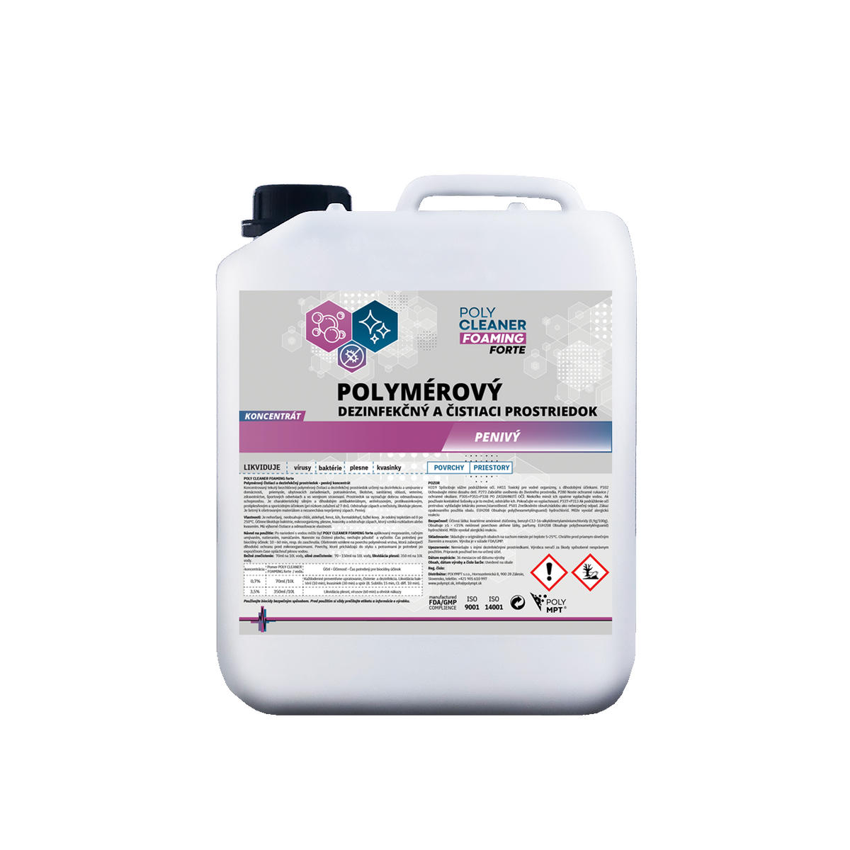 Polymerová dezinfekce POLY CLEANER FOAMING forte