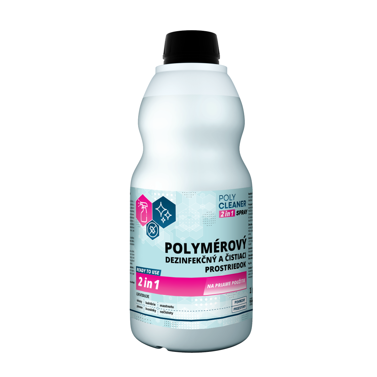 POLY CLEANER SPRAY 2 v 1 univerzální čistící a polymerový dezinfekční prostředek