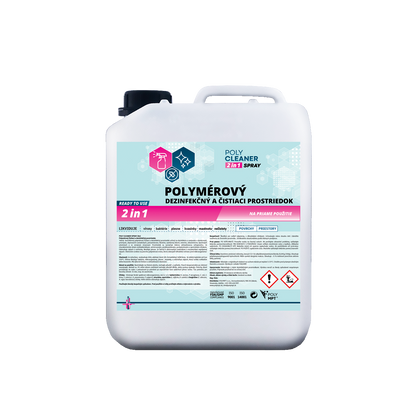 POLY CLEANER SPRAY 2 v 1 univerzální čistící a polymerový dezinfekční prostředek