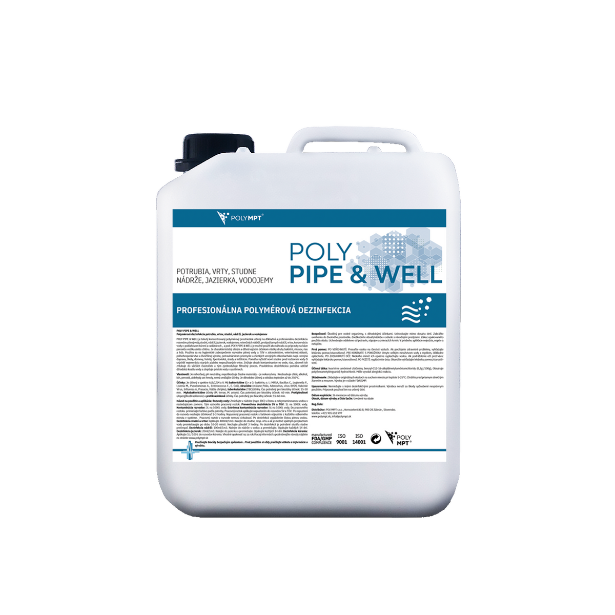 POLY PIPE & WELL polymerová dezinfekce studny a nádrží