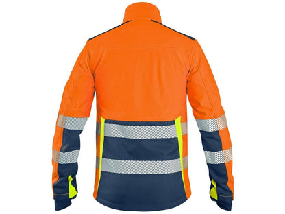 Bunda CXS BENSON výstražná softshell pánská