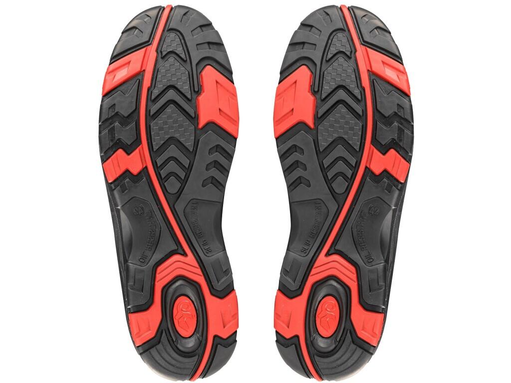 Obuv CXS ROCK APLIT S3, polobotka, černo-červená