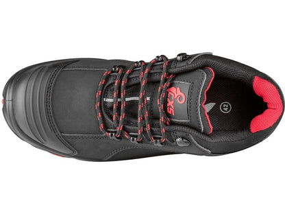 Obuv CXS ROCK APLIT S3, polobotka, černo-červená