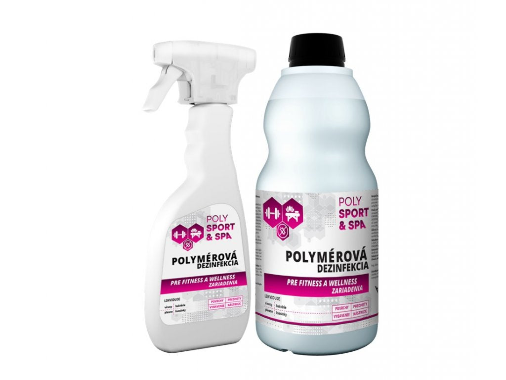 Polymerová sada k dezinfekci fitness strojů