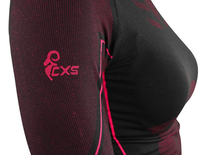Tričko CXS SeamFlex LADY, dámské, funkční, černo-růžové