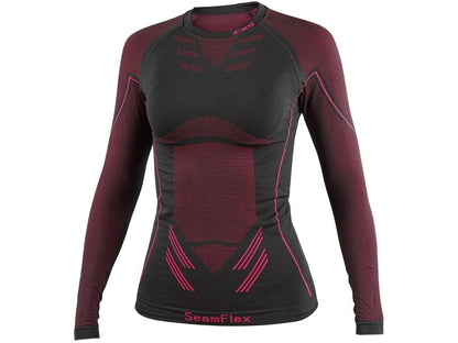 Tričko CXS SeamFlex LADY, dámské, funkční, černo-růžové