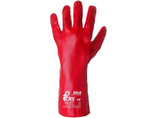 Rukavice CXS SELA, s blistrem, máčené v PVC