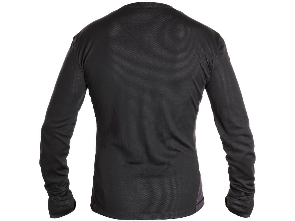Tričko CXS COOLDRY, funkční, dlouhý rukáv, pánské, černo-tmavě šedé